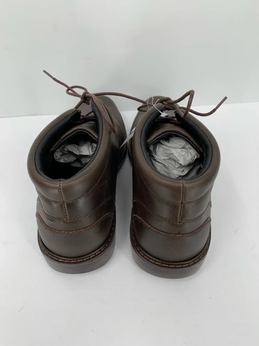Drew Bronx Chukka ankle boots shoe dark brown leather new 9 EXTRA WIDE EEEE 4E